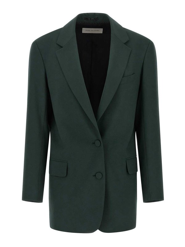 DRIES VAN NOTEN: Blazer - Blazer - Verde