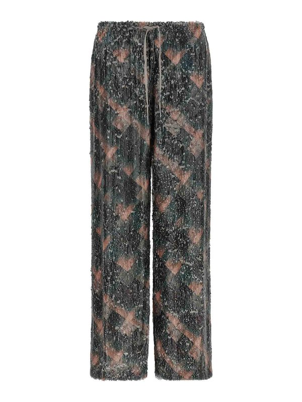 DRIES VAN NOTEN: Casual Hosen - Casual Hose - Bunt