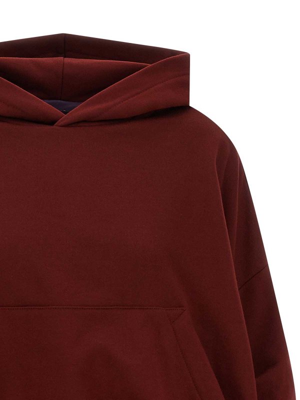 The Best Shops DRIES VAN NOTEN: Sweatshirts und Pullover - Sweatshirt - Dunkelrot
