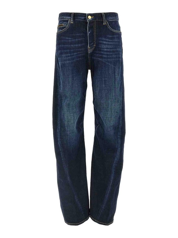 DSQUARED2: Jeans évasés - Jean Bootcut - Bleu