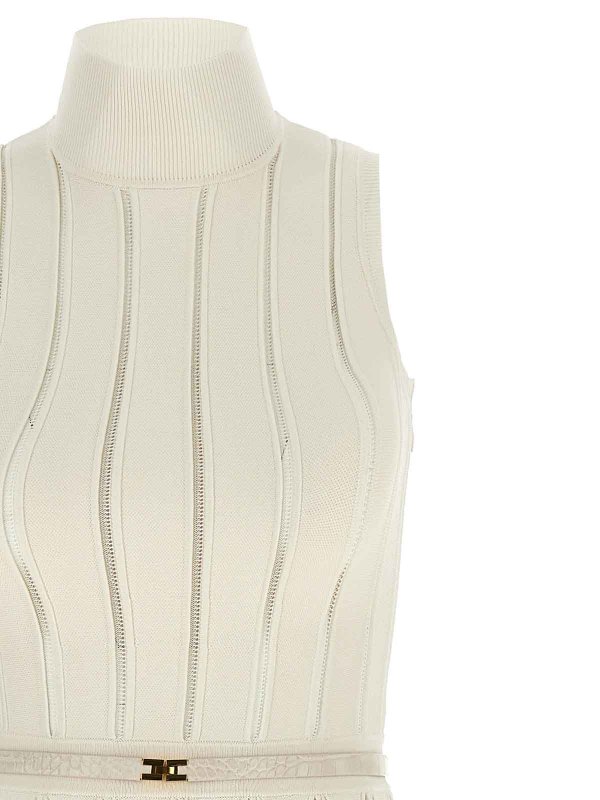 The Best Shops ELISABETTA FRANCHI: Robe longueur genou - Robe Au Genou - Blanc