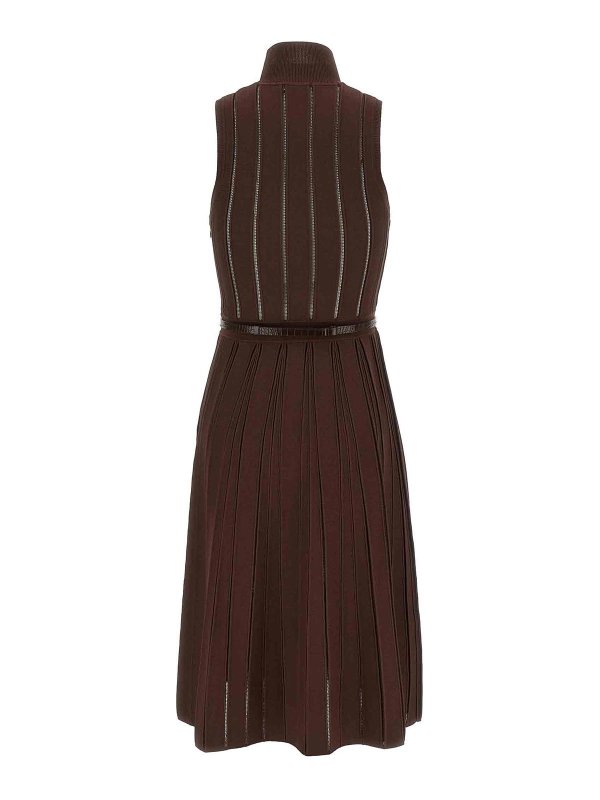 ELISABETTA FRANCHI: Robe longueur genou online - Robe Au Genou - Marron