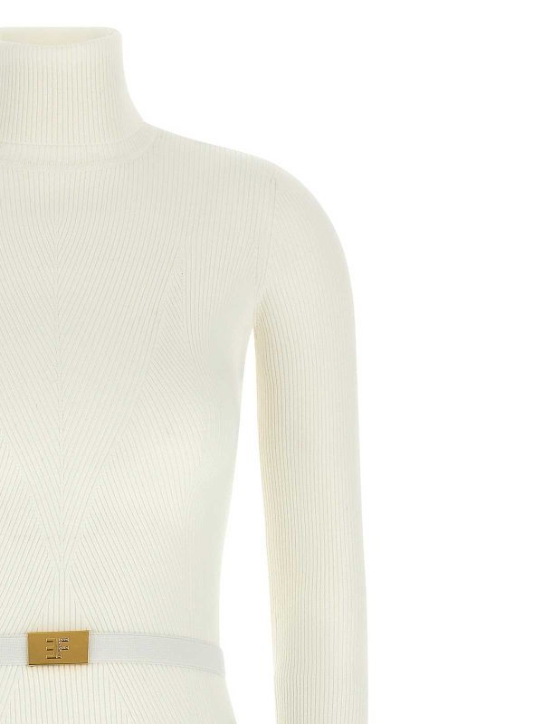 The Best Shops ELISABETTA FRANCHI: Vestidos media pierna - Vestido Midi - Blanco