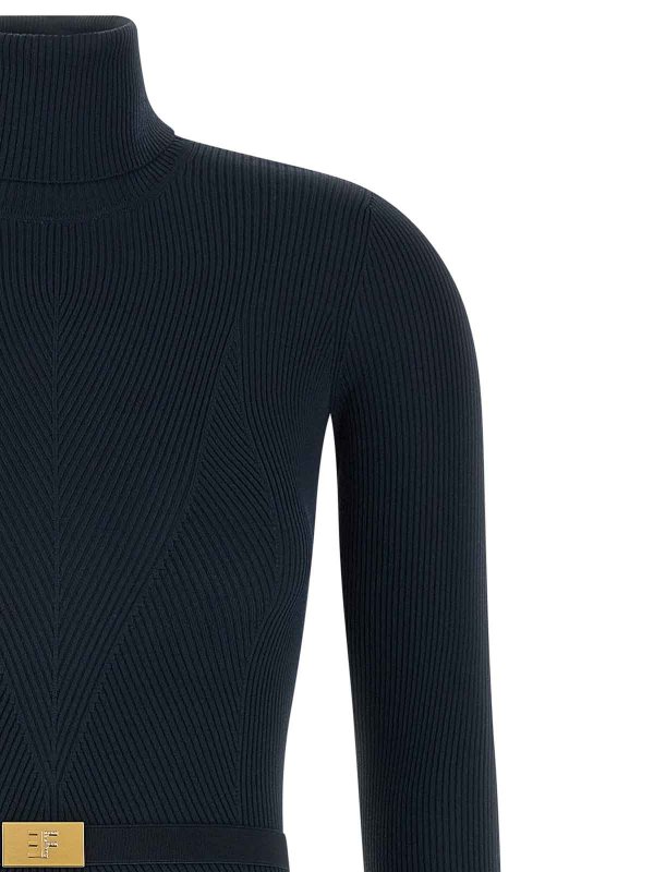 The Best Shops ELISABETTA FRANCHI: ニーレングスドレス - 膝丈ドレス - ブルー