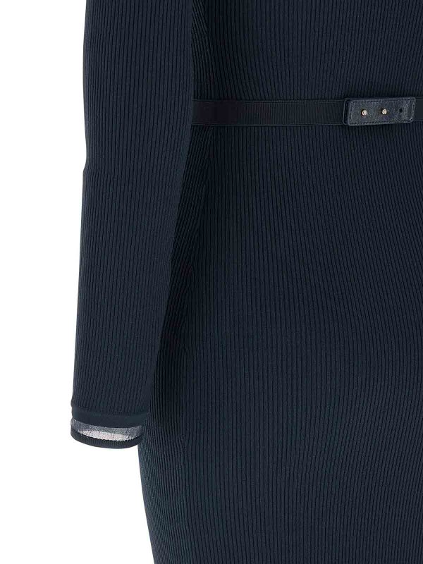 膝丈ドレス - ブルー shop online: ELISABETTA FRANCHI