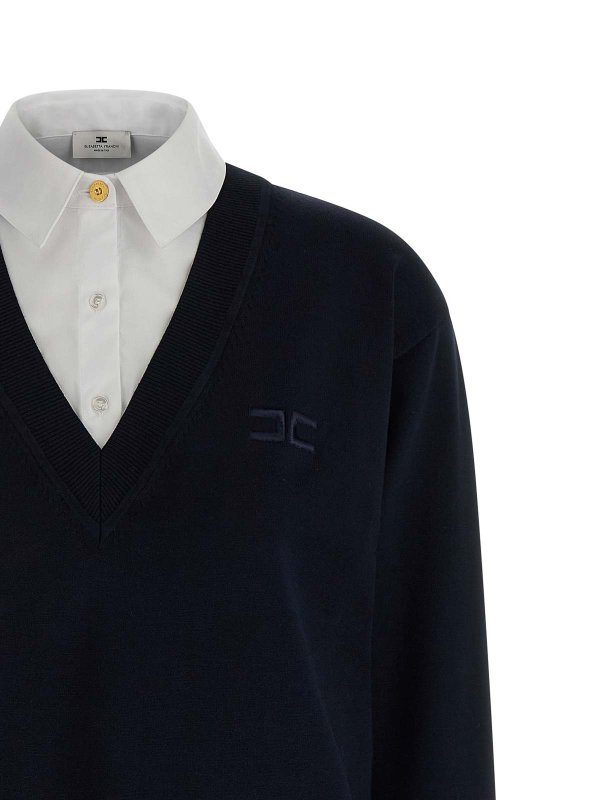 The Best Shops ELISABETTA FRANCHI: knee length dresses - Multi-Layered Dress