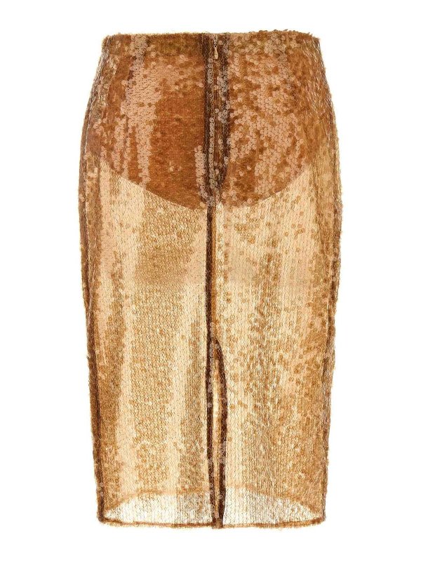 ELISABETTA FRANCHI: Jupes midi et au genou online - Jupe Midi - Beige