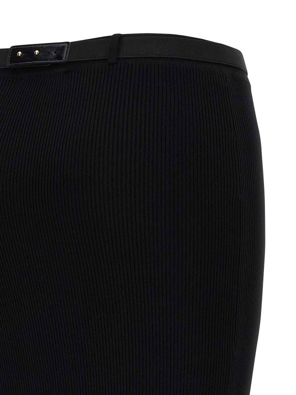 The Best Shops ELISABETTA FRANCHI: Knee length skirts & Midi - Ribbed Knit Skirt