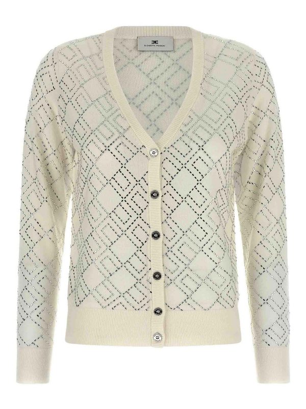 ELISABETTA FRANCHI: cardigans - Crystal Cardigan