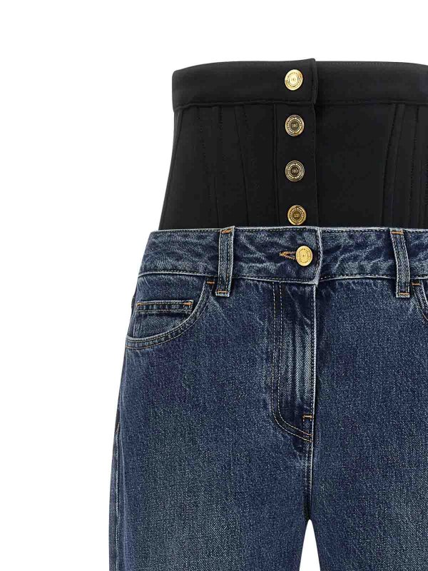 The Best Shops ELISABETTA FRANCHI: bootcut jeans - Bustier Insert Jeans