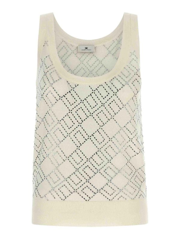 ELISABETTA FRANCHI: Tops & Tank tops - Crystal Top