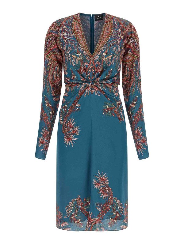 ETRO: knee length dresses - Floral Printed Dress