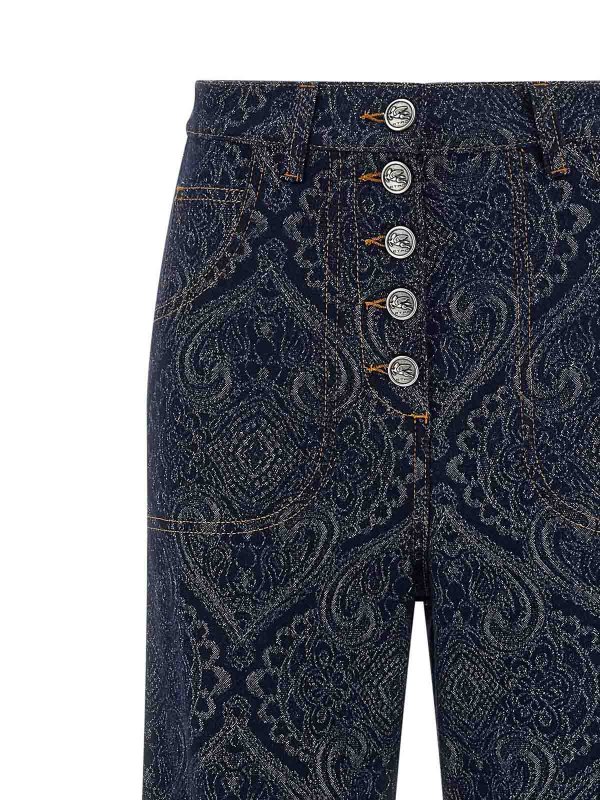 The Best Shops ETRO: bootcut jeans - Jacquard Jeans