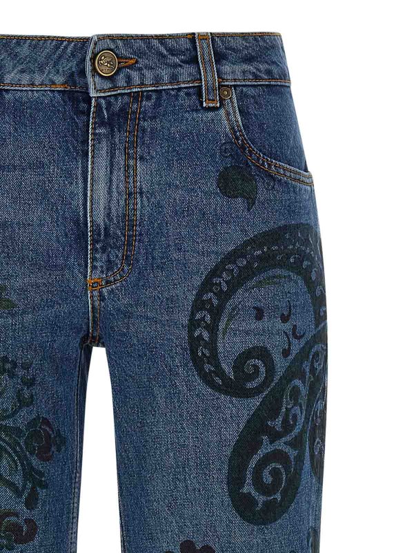 The Best Shops ETRO: jeans bootcut - Jeans di stampa paisley