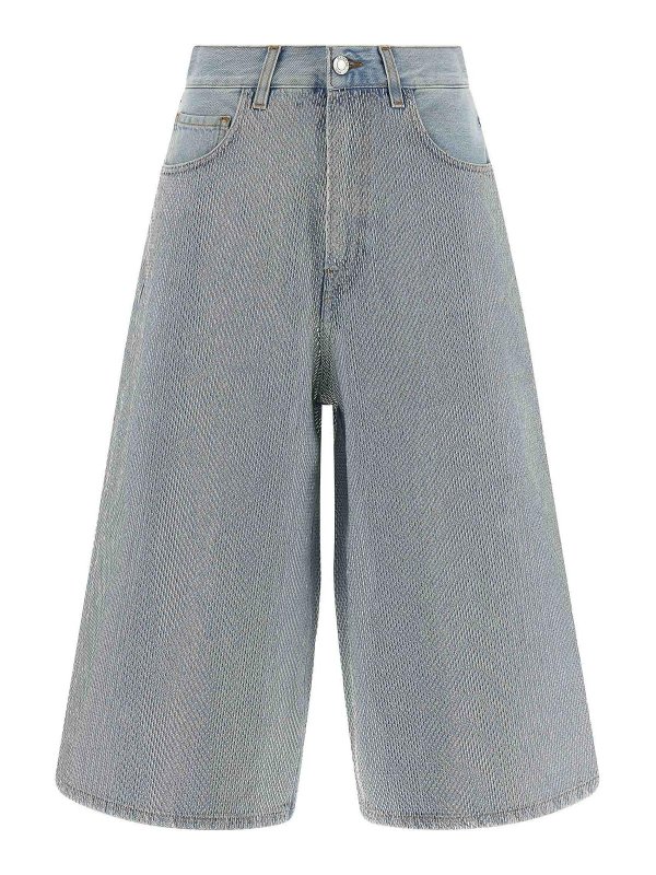 HAIKURE: トラウザーショーツ - ショートパンツ - ライトブルー