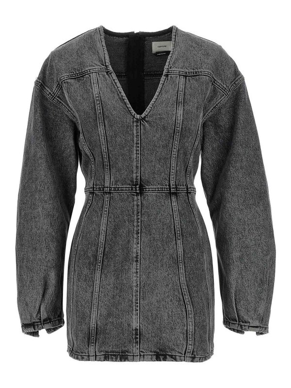 HAIKURE: knee length dresses - Denim Dress