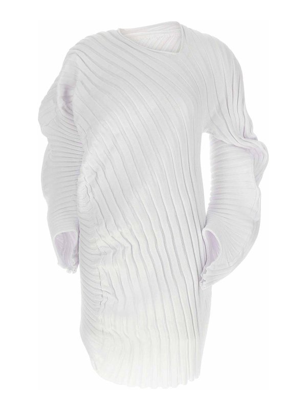 PLEATS PLEASE ISSEY MIYAKE: Tops und Tank Tops - Top - Weiß