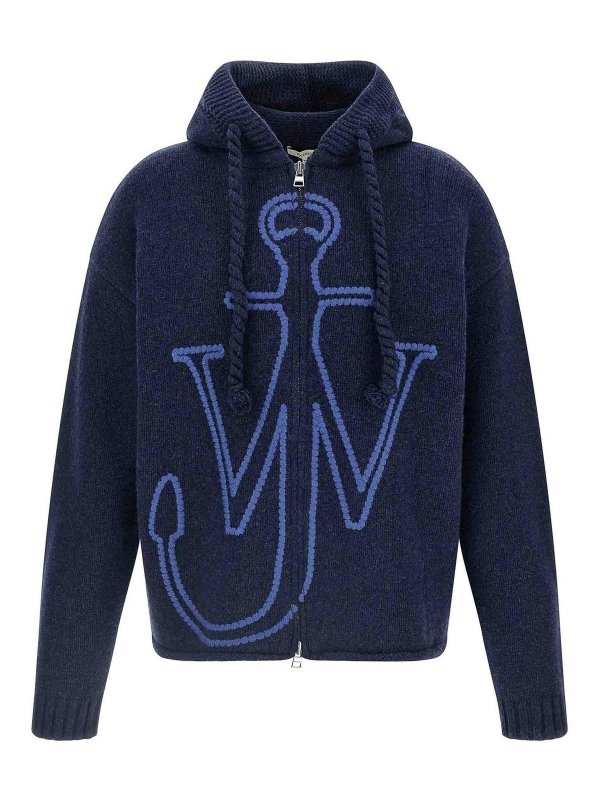 J.W. ANDERSON: Sudaderas y suéteres - Sudadera - Azul
