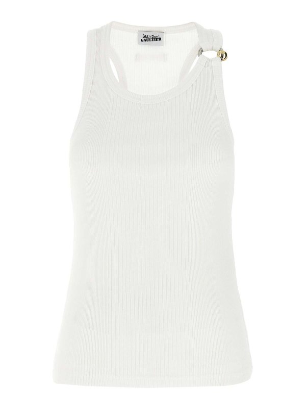 JEAN PAUL GAULTIER: Tops und Tank Tops - Top - Weiß