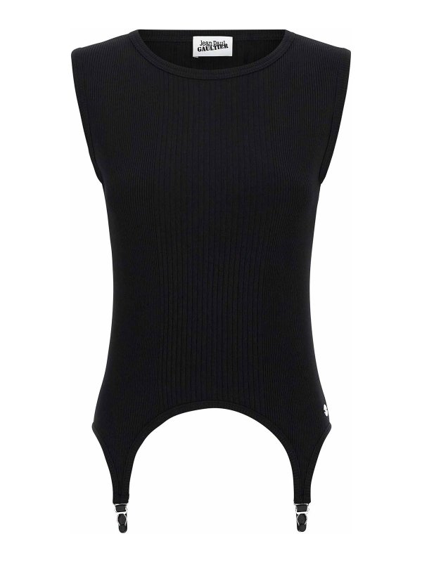 JEAN PAUL GAULTIER: Tops & Débardeurs - Top - Noir
