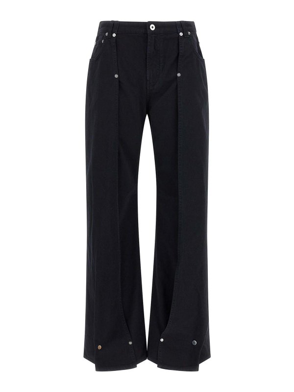 JEAN PAUL GAULTIER: bootcut jeans - The Snap-Button Denim Jeans