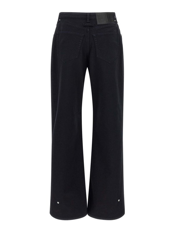 JEAN PAUL GAULTIER: bootcut jeans online - The Snap-Button Denim Jeans