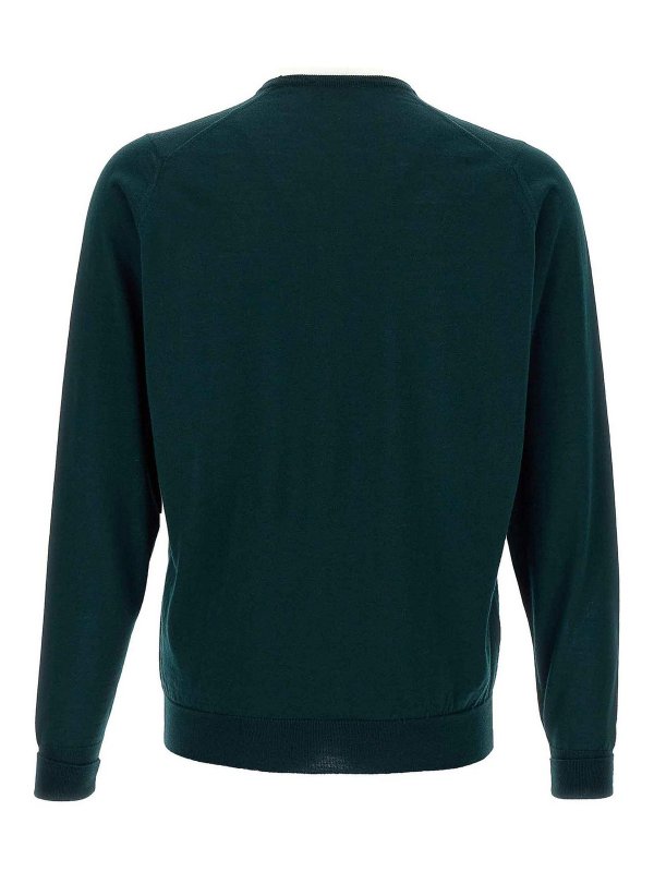 JOHN SMEDLEY: Strickpullover mit Rundhalsausschnitt online - Rundhalspullover - Grün