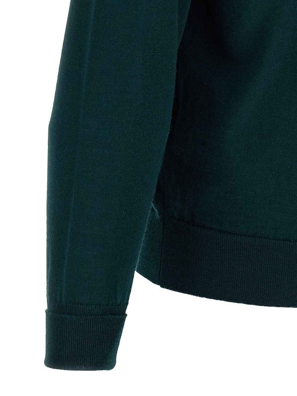 Rundhalspullover - Grün shop online: JOHN SMEDLEY