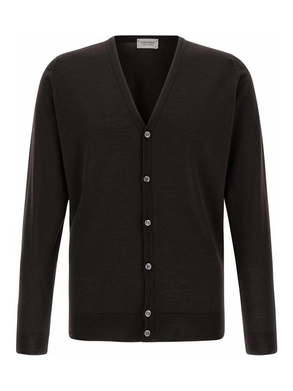 JOHN SMEDLEY: Cardigans - Cardigan - Braun
