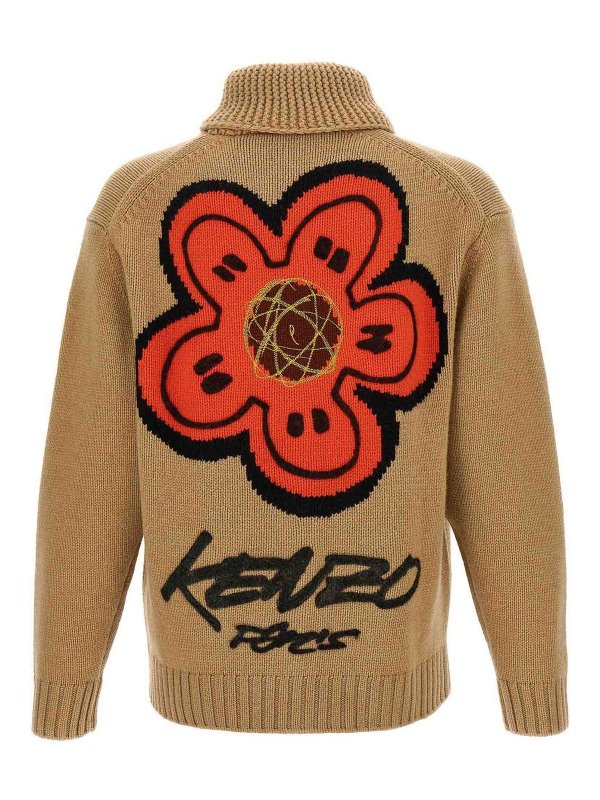KENZO: cardigans online - X Futura 2000 Cardigan