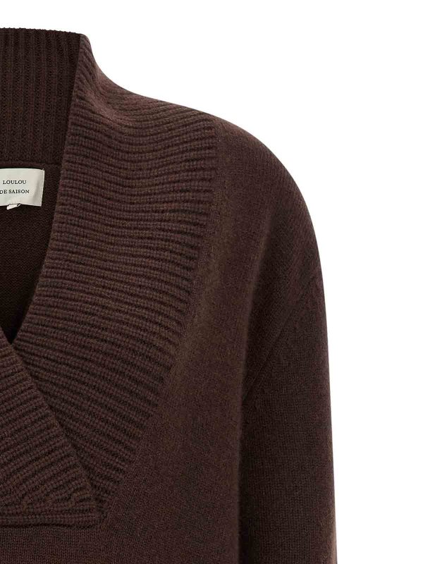 The Best Shops LOULOU STUDIO: Cardigans - Cardigan - Marron