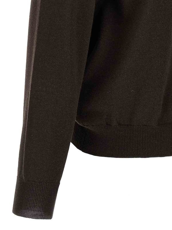 クルーネック - ブラウン shop online: MAGLIANO