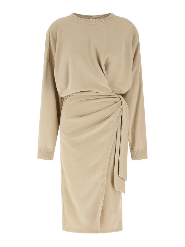 Isabel Marant Etoile: Robe longueur genou - Robe Au Genou - Beige