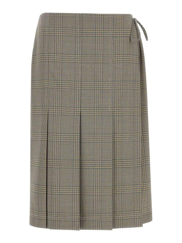 Marni: ニーレングススカート＆ミディ丈 - 膝丈/ミディスカート - グレー