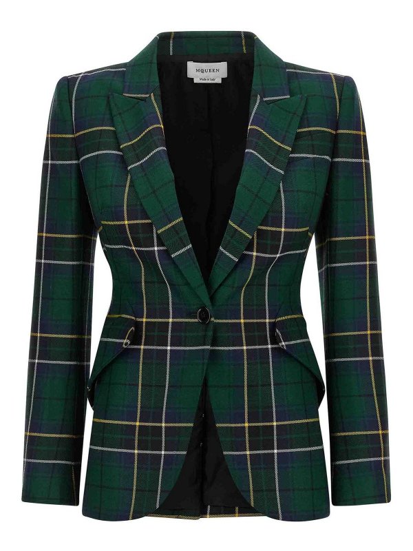 ALEXANDER MCQUEEN: giacche blazer - Blazer a spalla appuntita