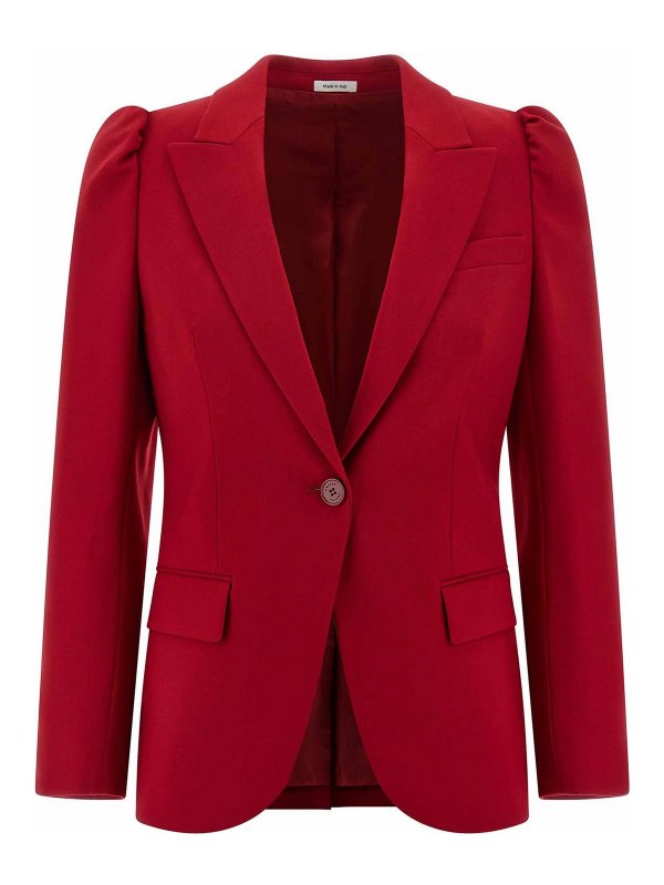 ALEXANDER MCQUEEN: Vestes de costume - Blazer - Rouge