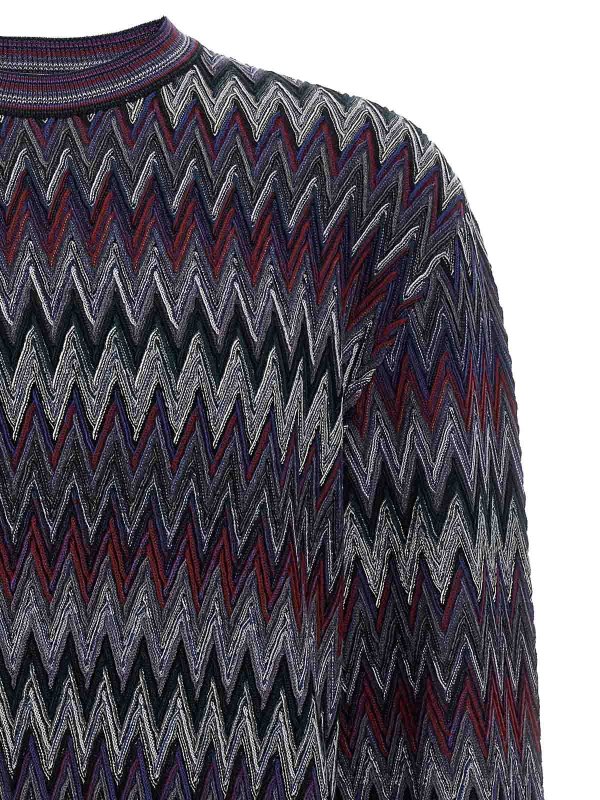 The Best Shops MISSONI: maglia collo rotondo - Maglione a zigzag