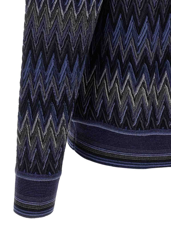 Rundhalspullover - Blau shop online: MISSONI