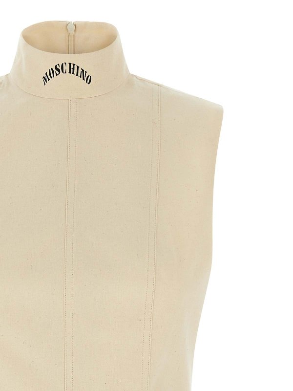 The Best Shops MOSCHINO: Robe longueur genou - Robe Au Genou - Beige