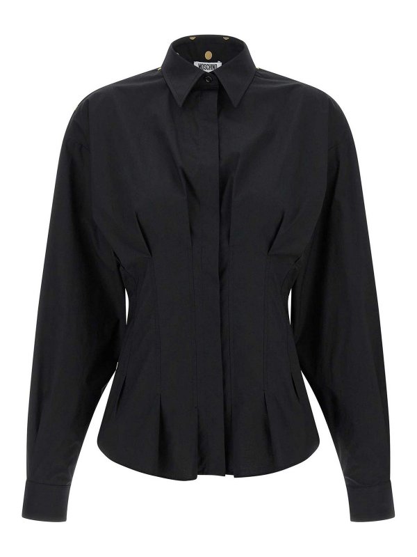 MOSCHINO: シャツ - シャツ - 黒