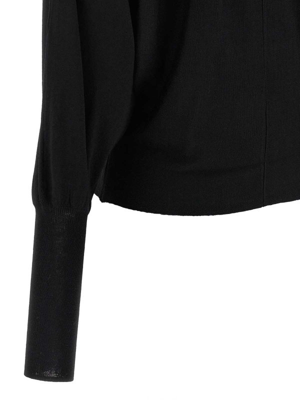 クルーネック - 黒 shop online: Nude