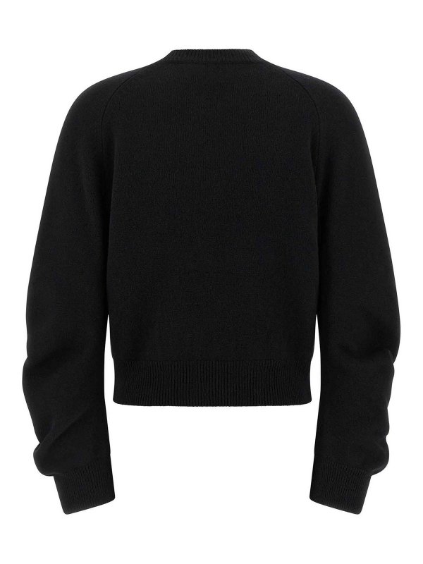 Nude: Strickpullover mit Rundhalsausschnitt online - Rundhalspullover - Schwarz