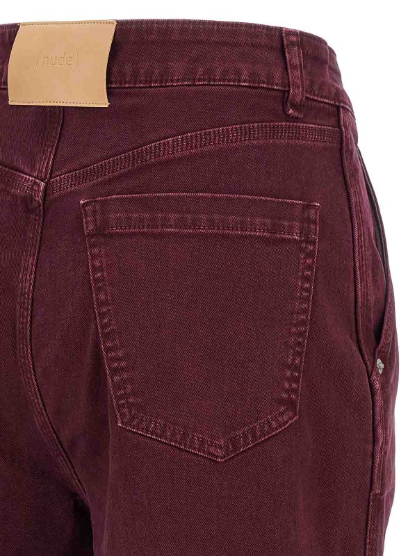 ブーツカットジーンズ - ダークレッド shop online: Nude