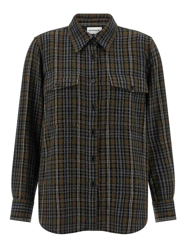 P.A.R.O.S.H.: Chemises - Chemise - Vert