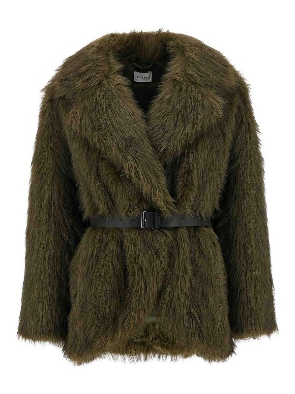 P.A.R.O.S.H.: cappotti corti - Pelliccia finta