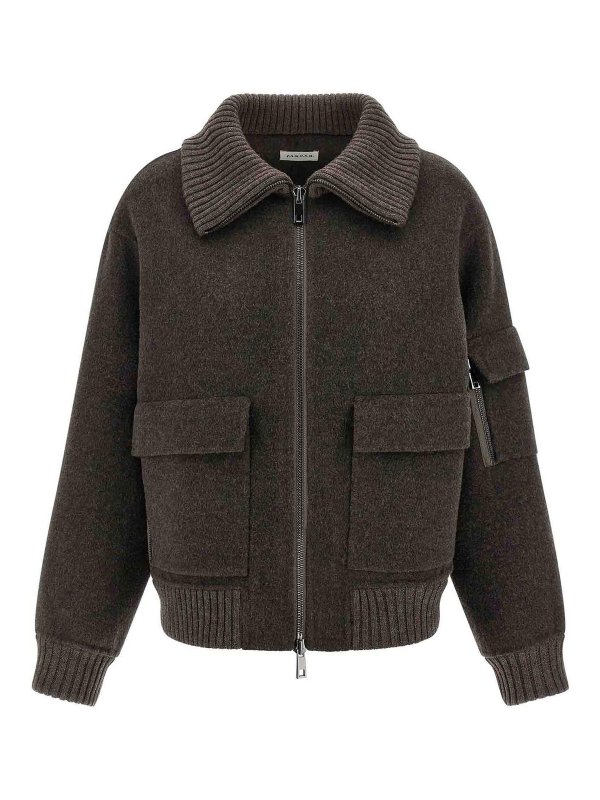 P.A.R.O.S.H.: casual jackets - Leak25 Bomber Jacket