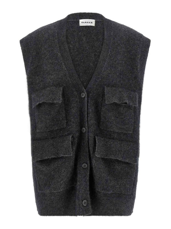 P.A.R.O.S.H.: maglieria gilet - Giubbotto lacoon
