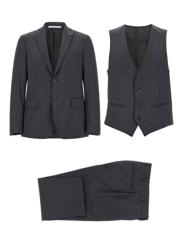 PAL ZILERI: Costumes décontractés - Robe Au Genou - Gris PAL ZILERI: Costumes décontractés - Robe Au Genou - Gris