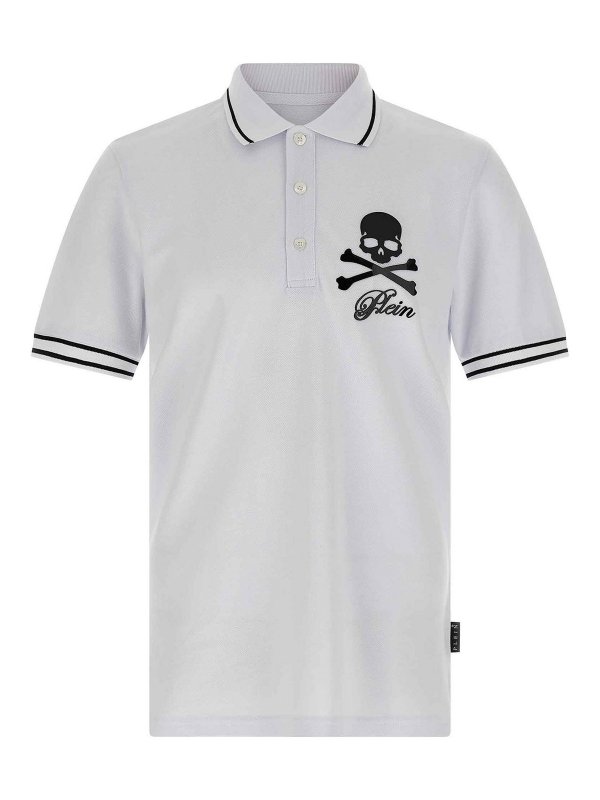 PHILIPP PLEIN: Poloshirts - Poloshirt - Weiß
