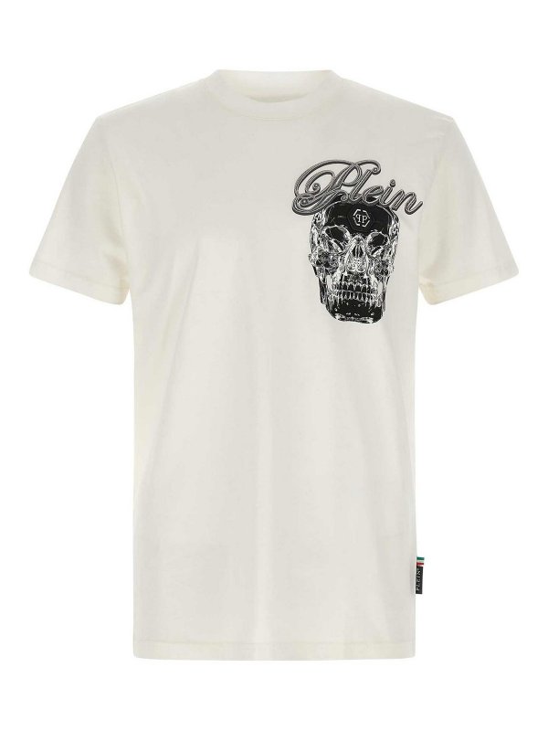 PHILIPP PLEIN: T-shirts - T-Shirt - Weiß